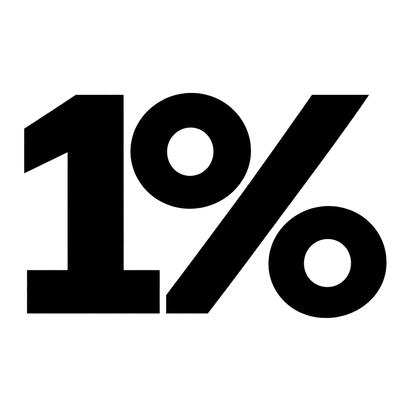 One percent